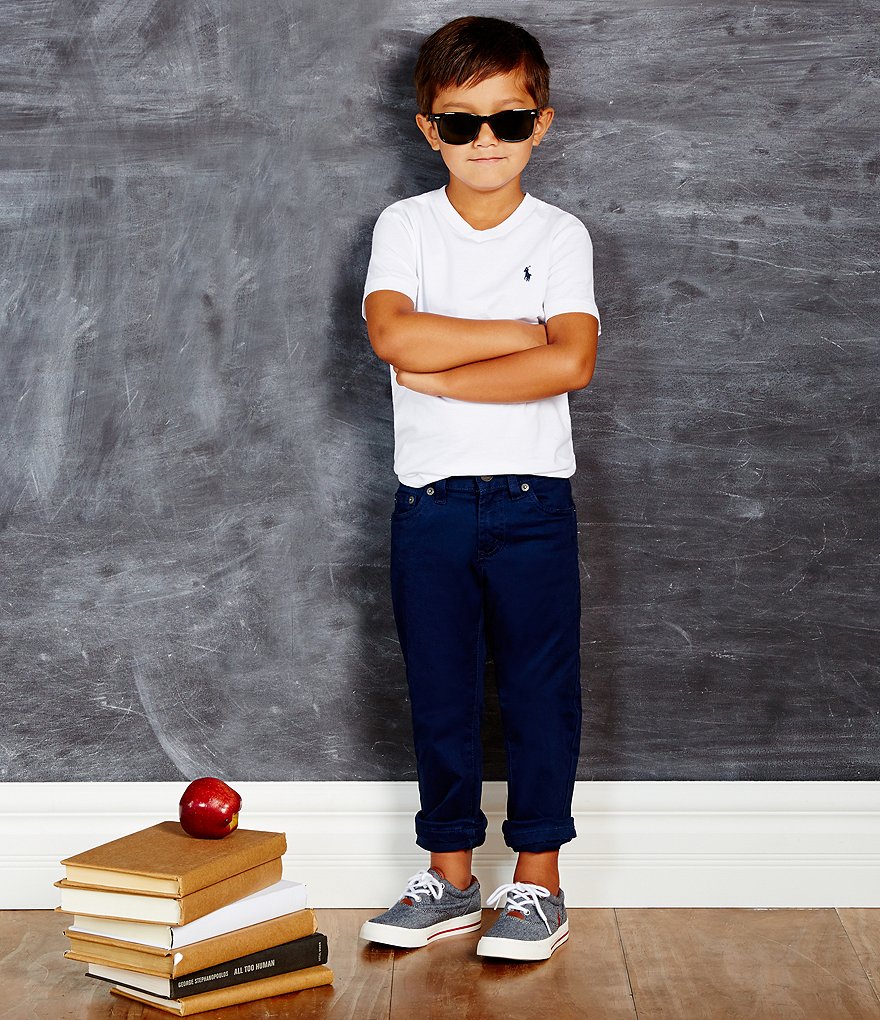 Class Club Little Boys 2T-7 Modern Fit Comfort Stretch Synthetic Pants