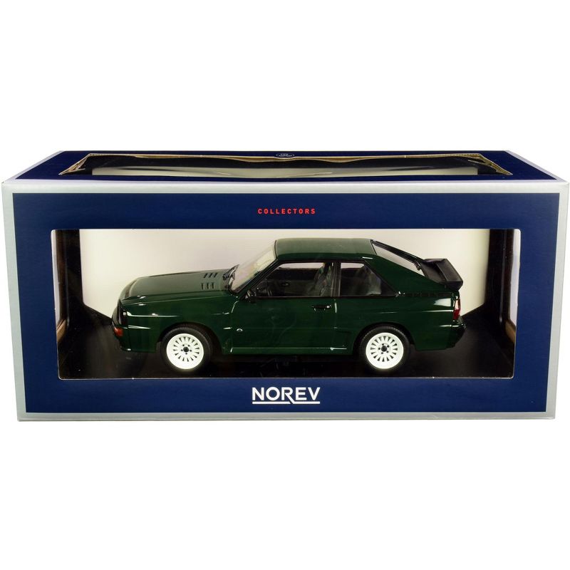 1985 Audi Sport Quattro Dark Green 1/18 Diecast Model Car by Norev