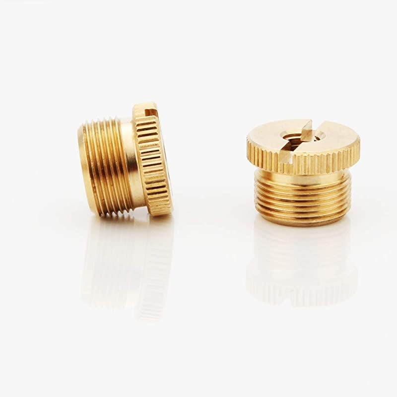 Microphone Stand Adapter 58quot Male to 14quot Female Screw AdapterUsed for Microphone HolderCamera Tripod Accessories Adapter2 PackBrass
