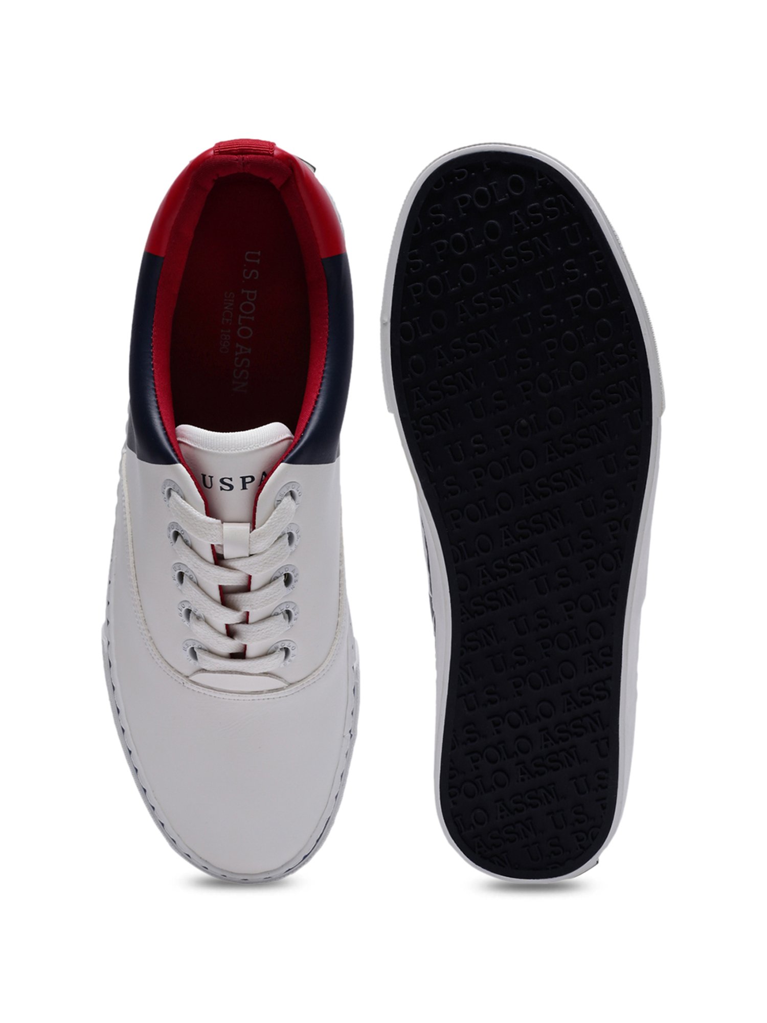 U.S. Polo Assn. Men's Sander Off White Casual Sneakers