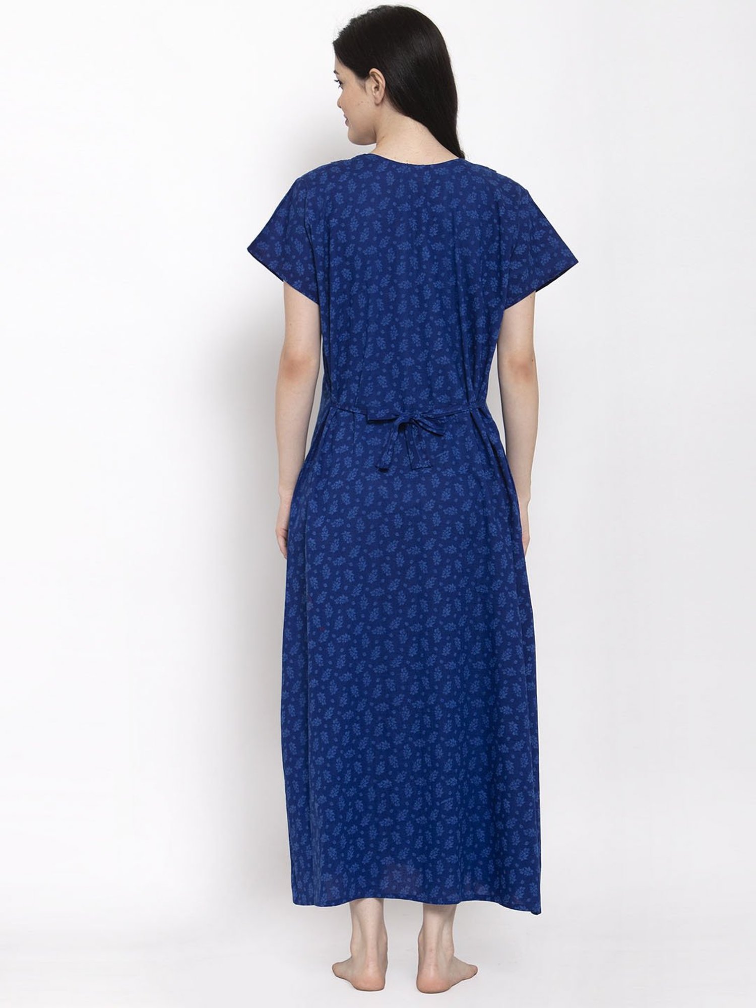 Secret Wish Blue Printed Nighty