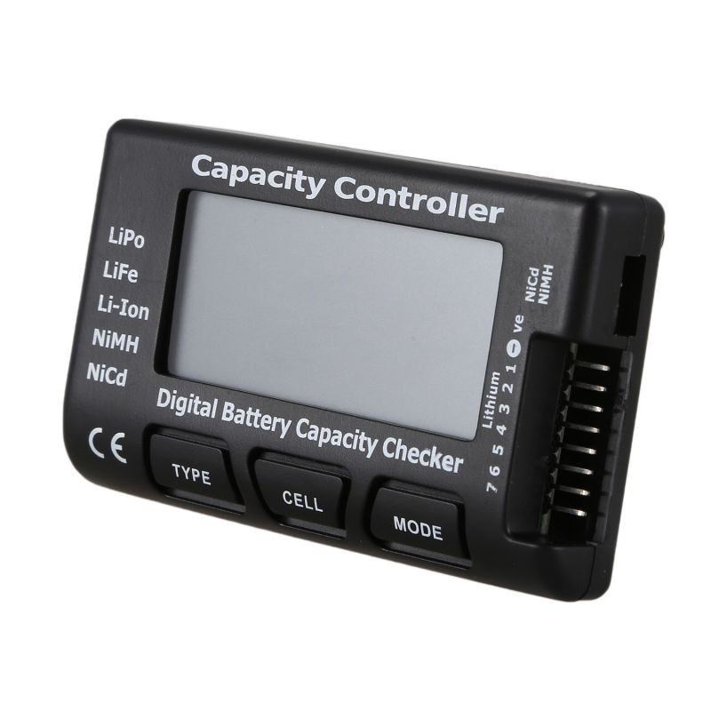 2.1" RC Cell Meter-7 Digital Battery Capacity Checker/Controller for NiCd / NiMH / LiPo / LiFe / Li-ion