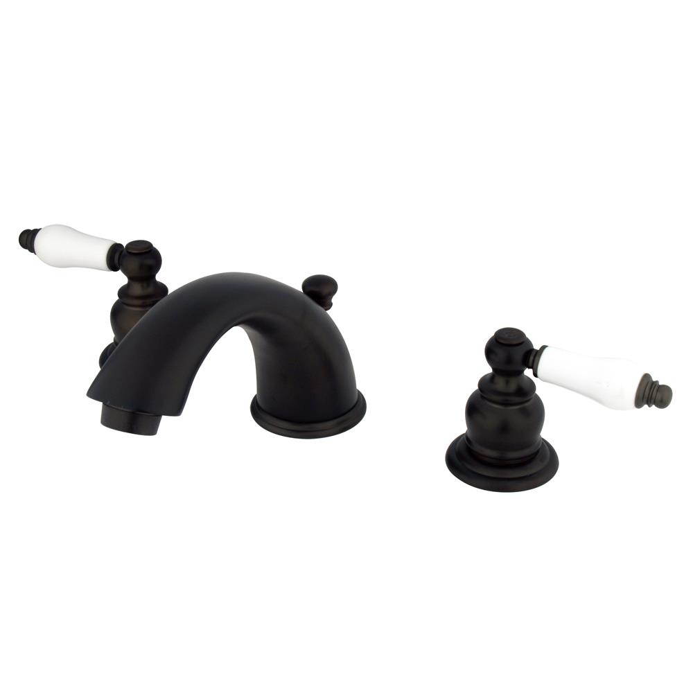 Two Handle 4 to 8 Mini Widespread Lavatory Faucet with Retail Pop-up