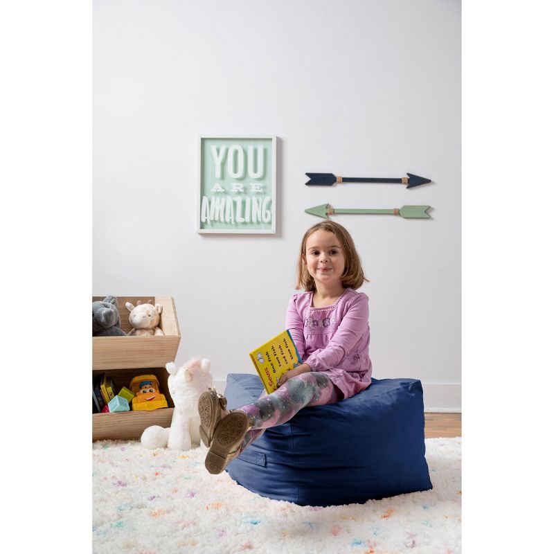 Kids' Square Pouf Ocean Blue - Acme Made