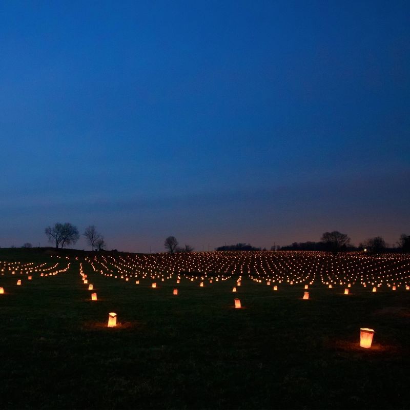 24ct Paper Luminaria Bags Beige - LumaBase