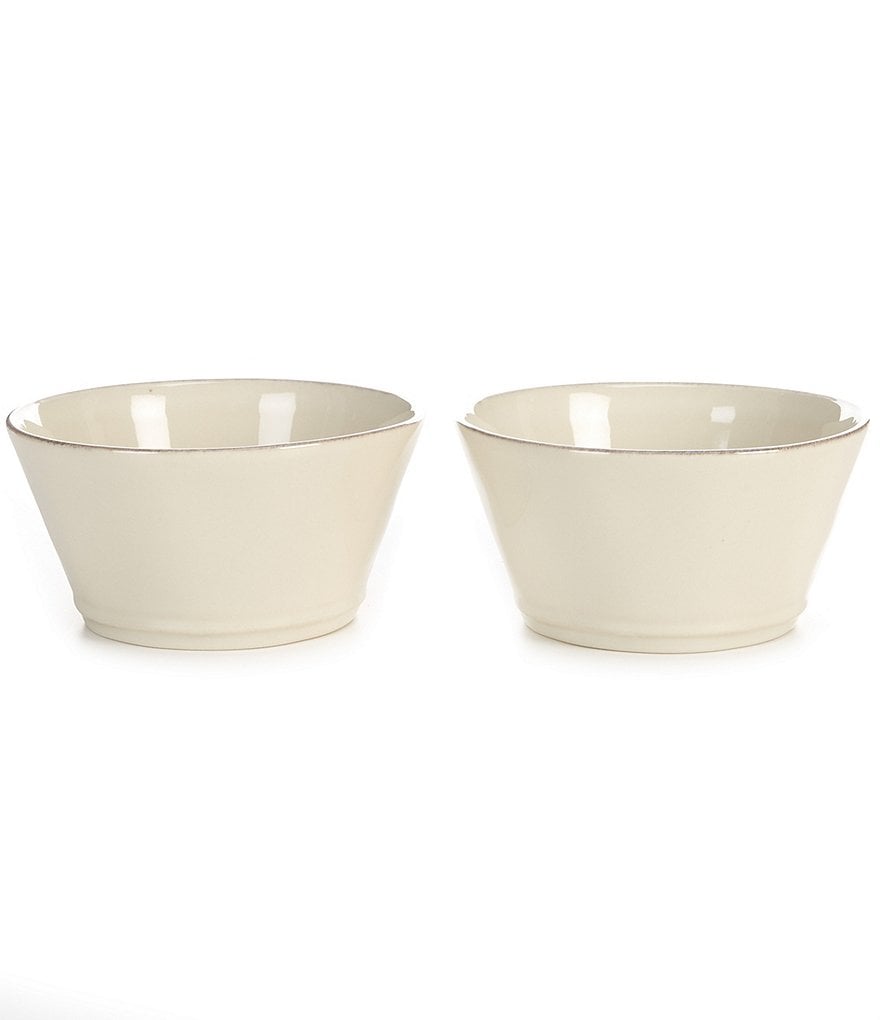 Noble Excellence Astoria Collection Glazed Stoneware Fruit Bowls, Set of 2