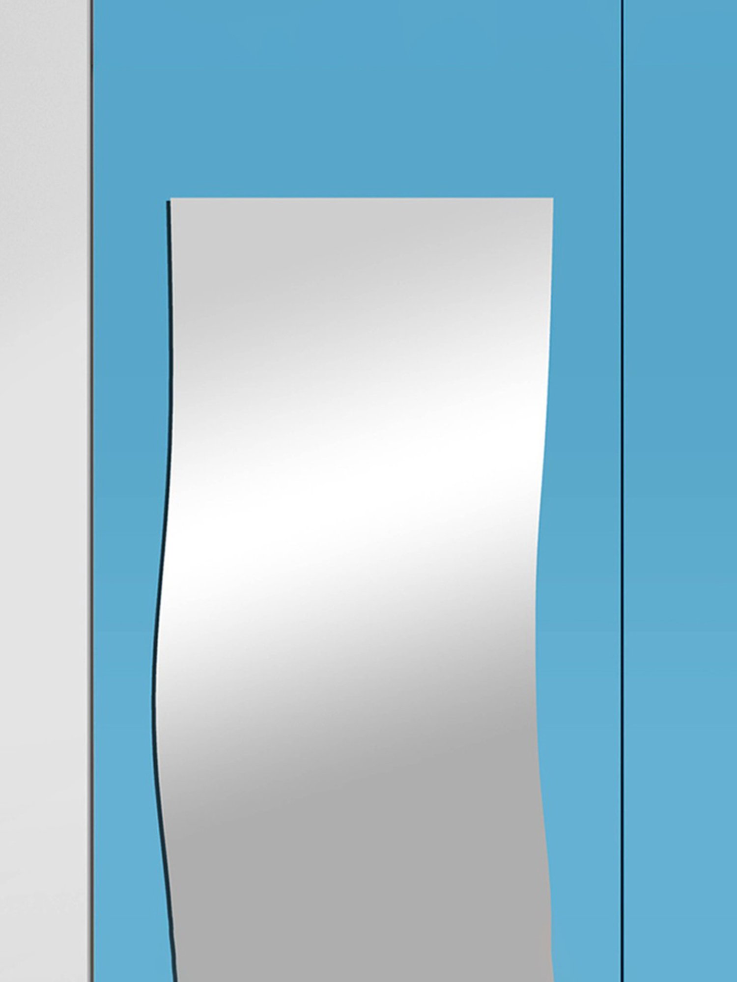 Godrej Interio Ewa Brown Engineered Wood 4 Door Wardrobe