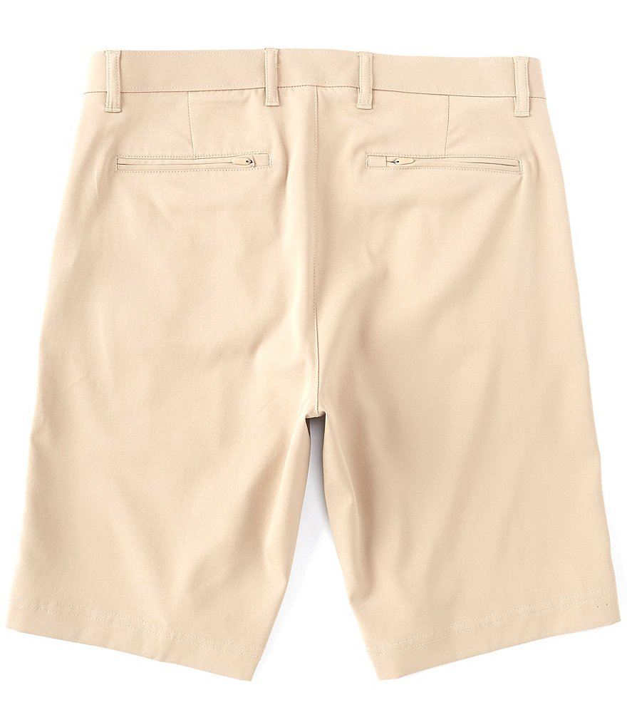 Roundtree & Yorke Big & Tall 9#double; and 11#double; Inseam Performance Flat Front Shorts