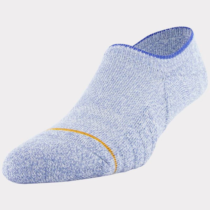 Signature Gold by GOLDTOE Men's Native Nomad Invisible Sneakers Marled Socks 2pk - Charcoal 6-12.5