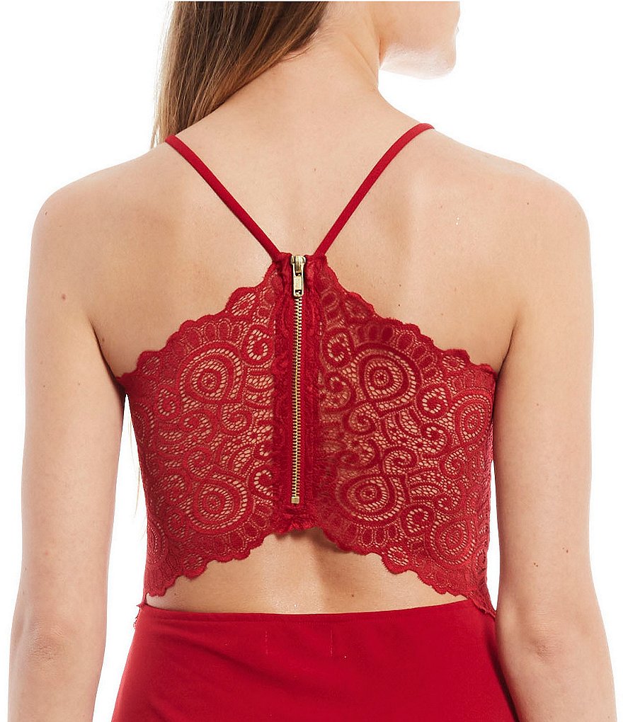 Honey and Rosie Bra-Back Asymmetric Hem Dress