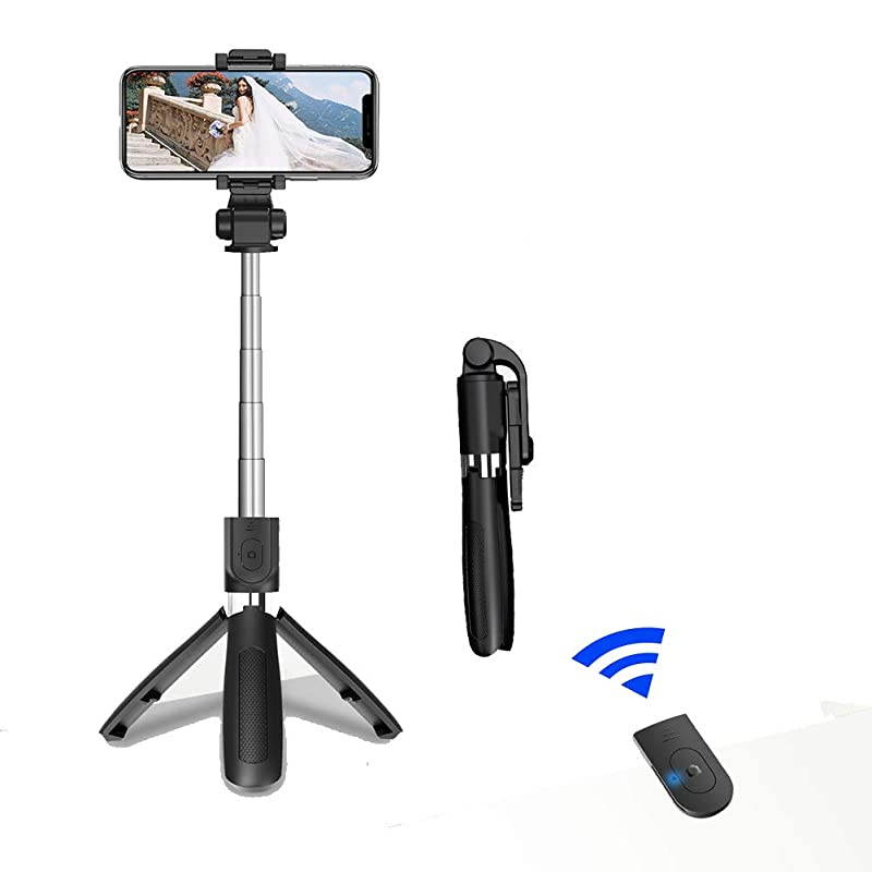 Selfie Stick Tripod with Bluetooth Selfie Tripod with Mini Wireless Remote for iPhone XiPhone 88 PlusiPhone 77 PlusGalaxy S9S9 PlusS8S8 PlusNote8 and More by