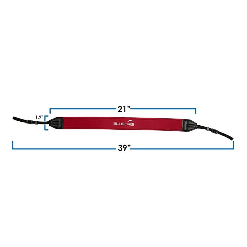 Neoprene Neck Strap for Cameras and Binoculars Wide Comfortable Unisex Adjustable AntiSlip NeckShoulder Belt Strap Perfect for Binoculars Rangefinders and DSLR Cameras Red