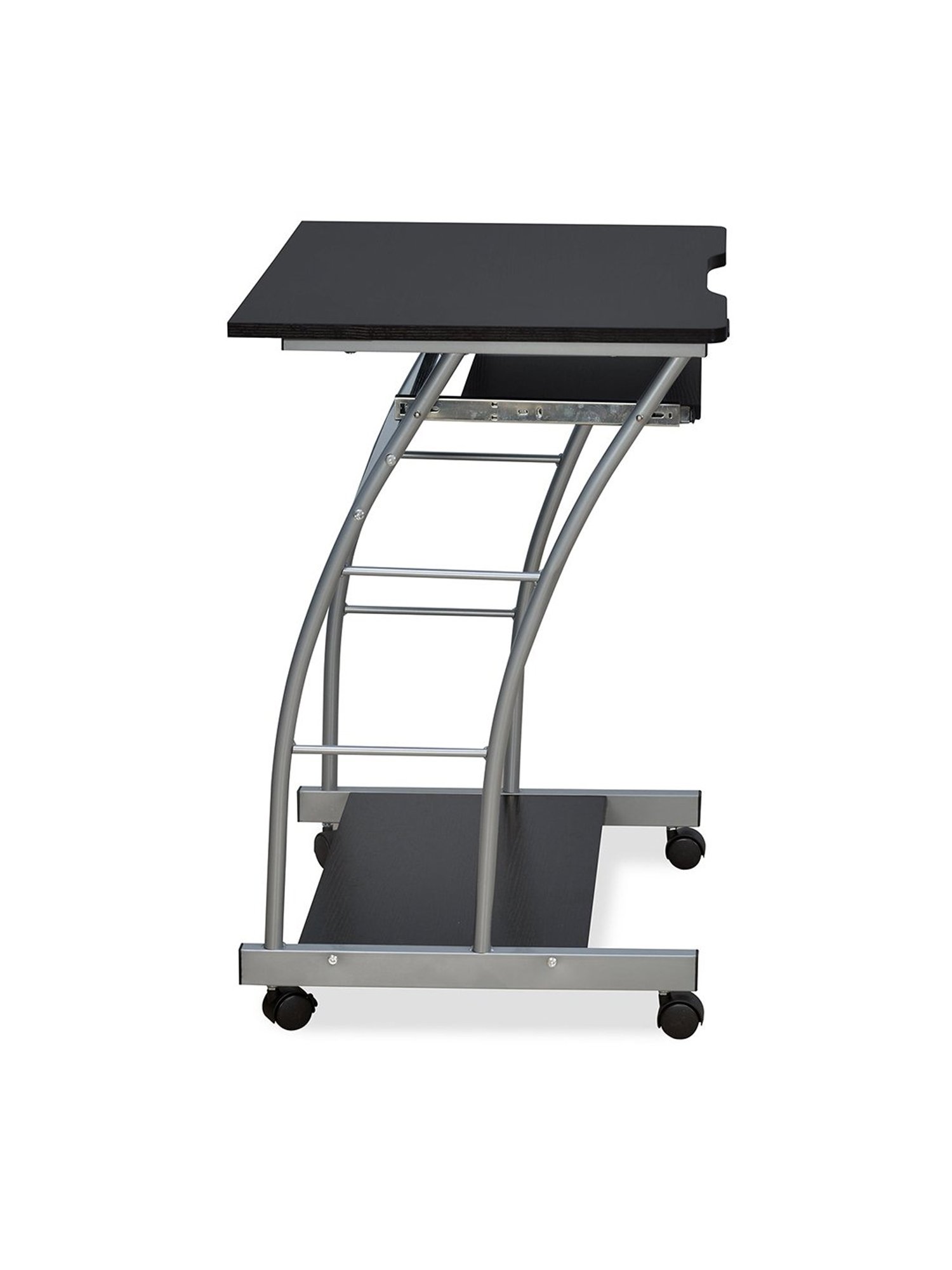 Nilkamal Leo Black & Walnut Brown Engineered Wood Computer Table