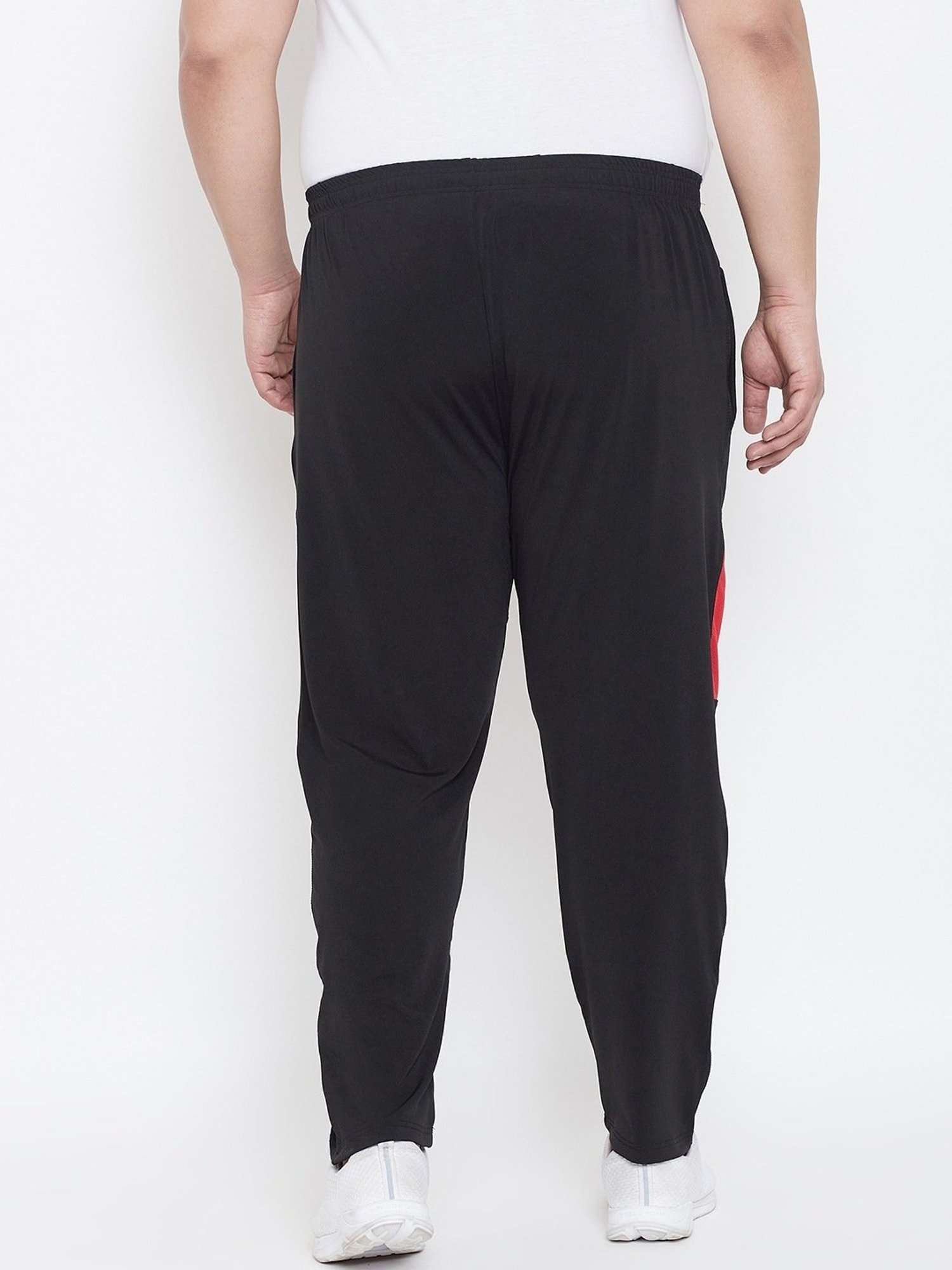Bigbanana Black Regular Fit Printed Trackpants