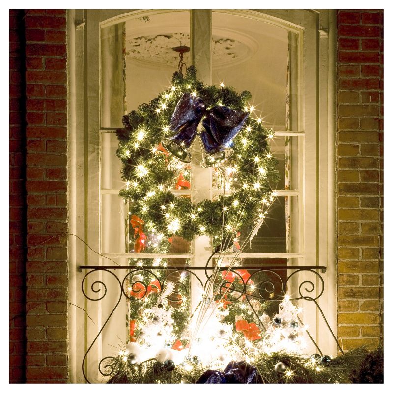 9.4' 2ct Battery Operated Mini String LED Lights White