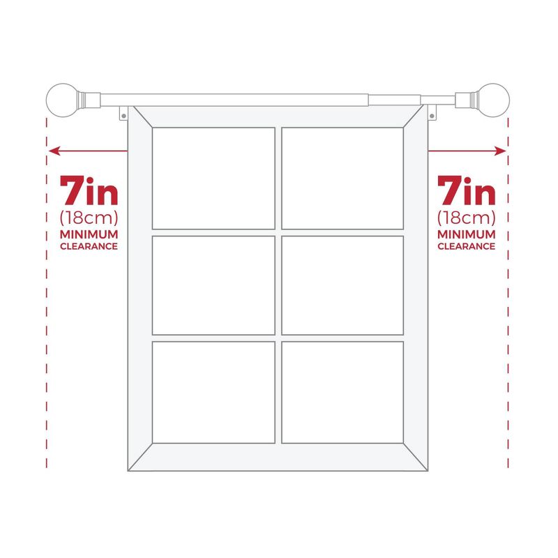 Loft by Umbra 36"-66" Soft Square Curtain Rod Set Oil Rubbed Bronze