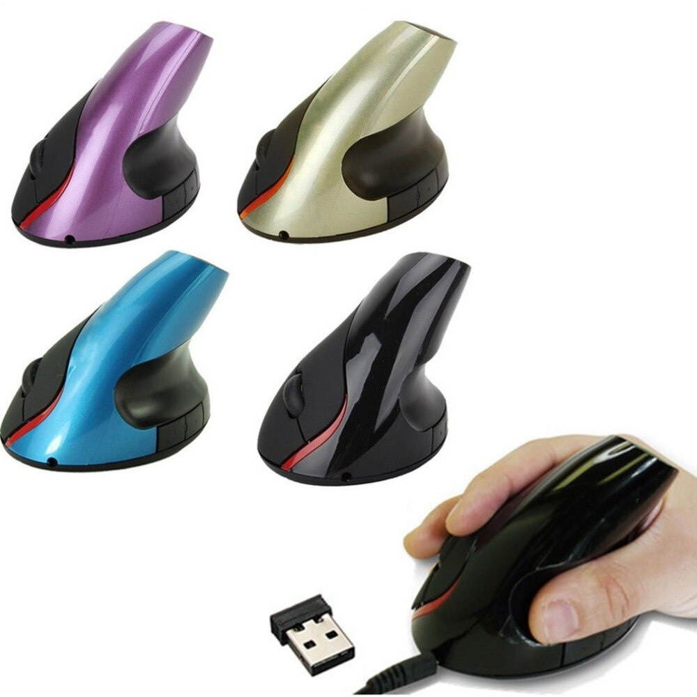 Wireless / Wired Vertical Mouse Wrist Rest Superior Ergonomic Design Mice Optical USB Mouse For Gaming Computer PC Laptop