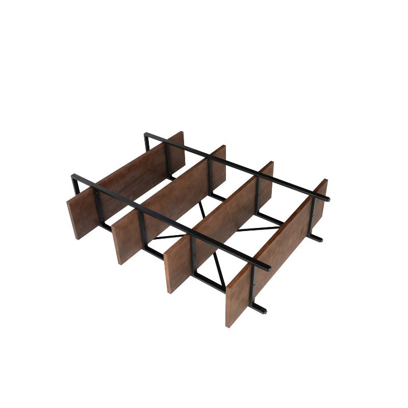 54.9" Graham 4 Shelf Etagere Bookshelf Walnut Brown - Summerland Home