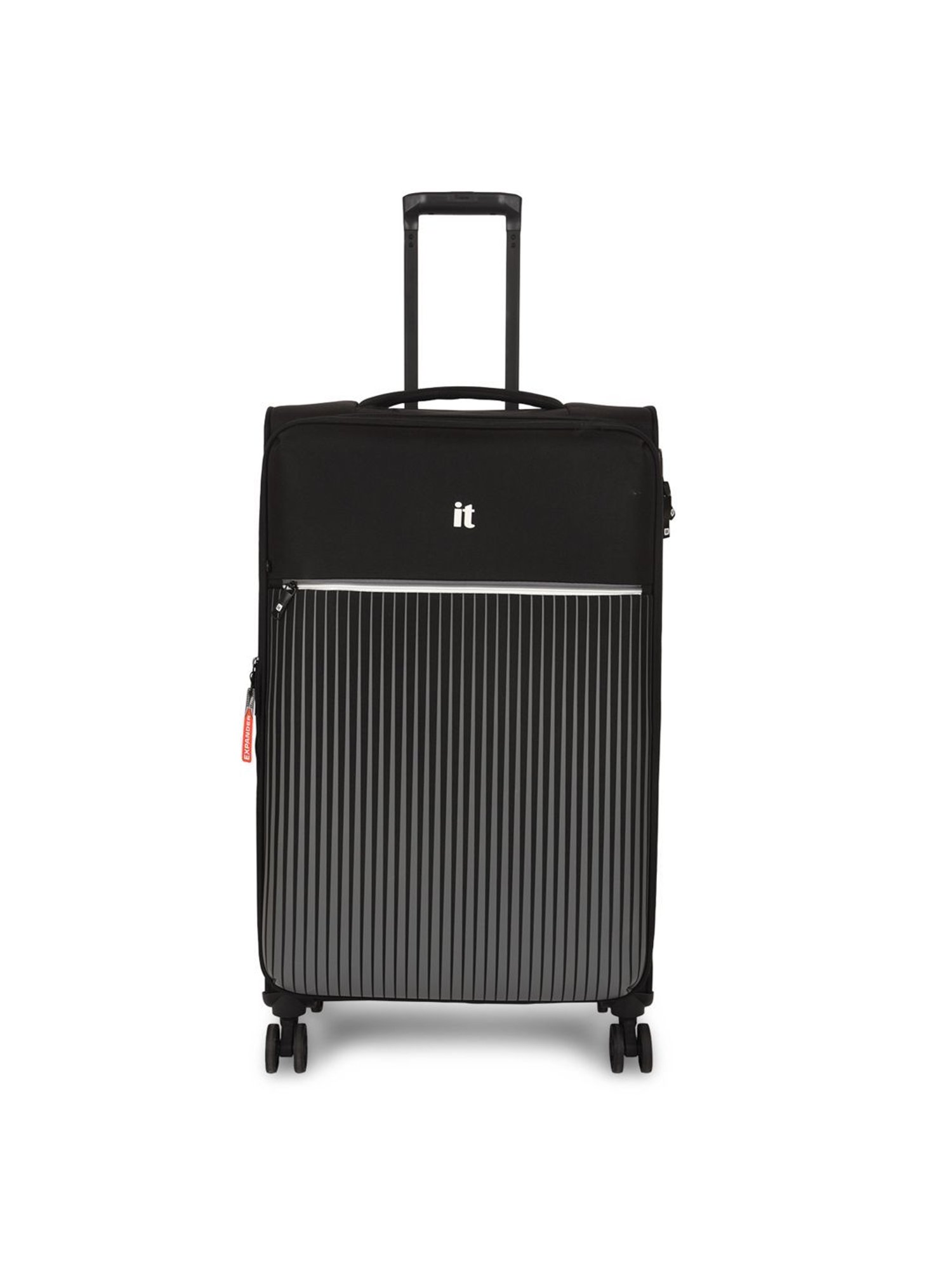 it luggage The Lite Black Combo-24 & 20 inches Expandable Soft Case Luggage Trolley with TSA Lock
