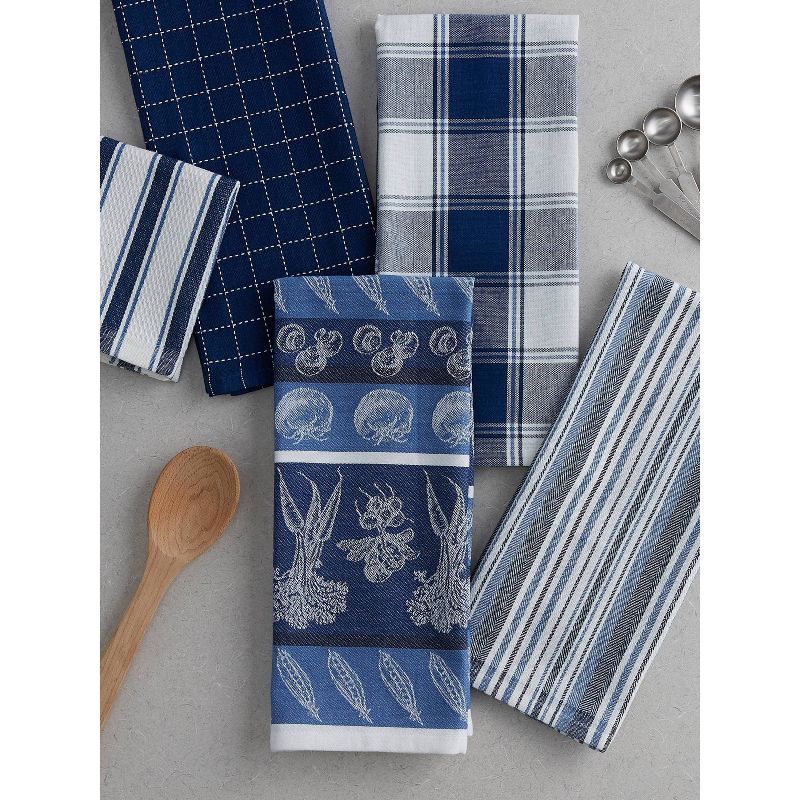 5pc Cotton Kitchen Set Red - Design Imports