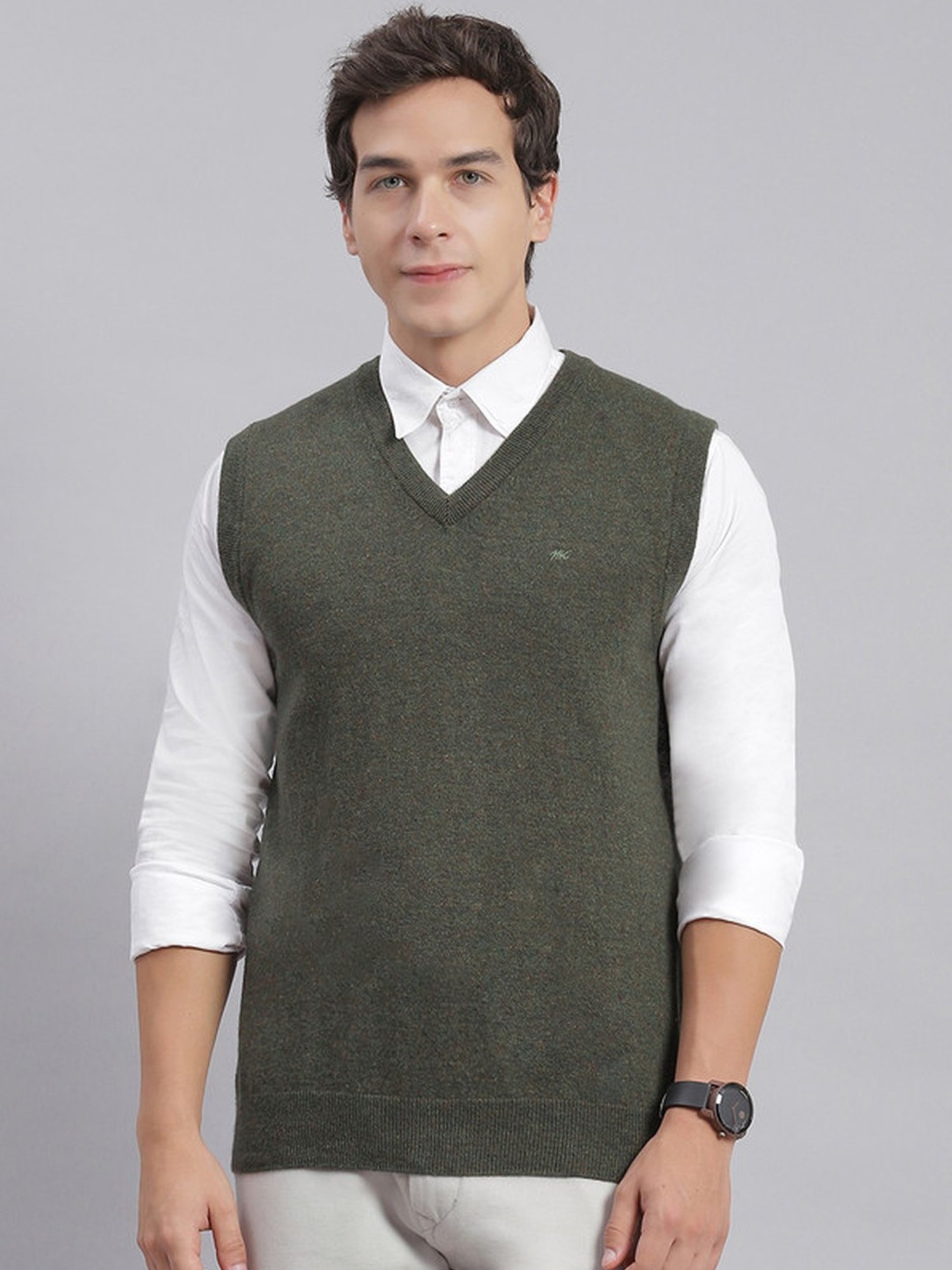 Monte Carlo Green Regular Fit Sweater