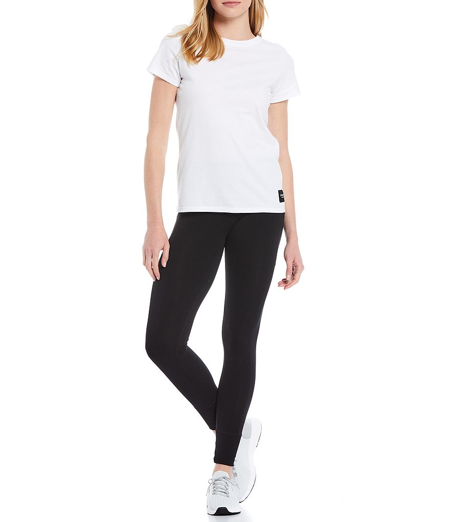 Calvin Klein Performance High Rise Full Length Side Pocket Rib Cuff Leggings