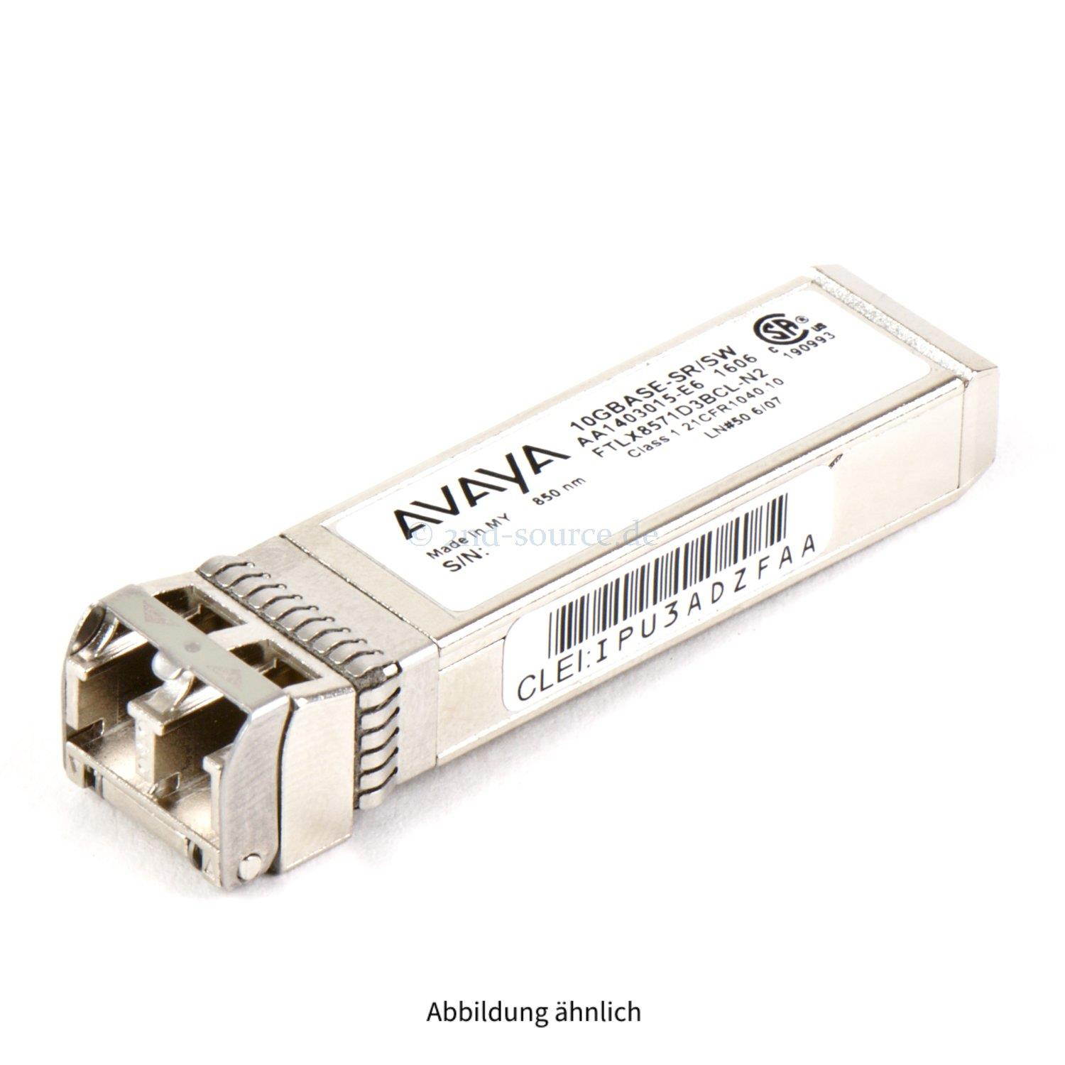1-PORT 10GBASE-SR SMALL FORM FACTOR PLUGGABLE PLUS (SFP+) - Model#: AA1403015-E6