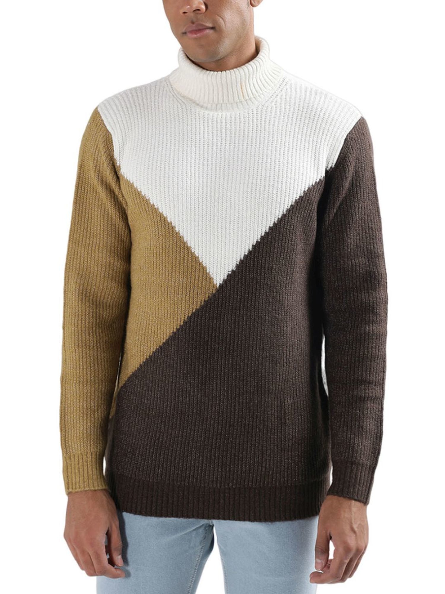 Lindbergh Multi Regular Fit Colour Block Sweaters