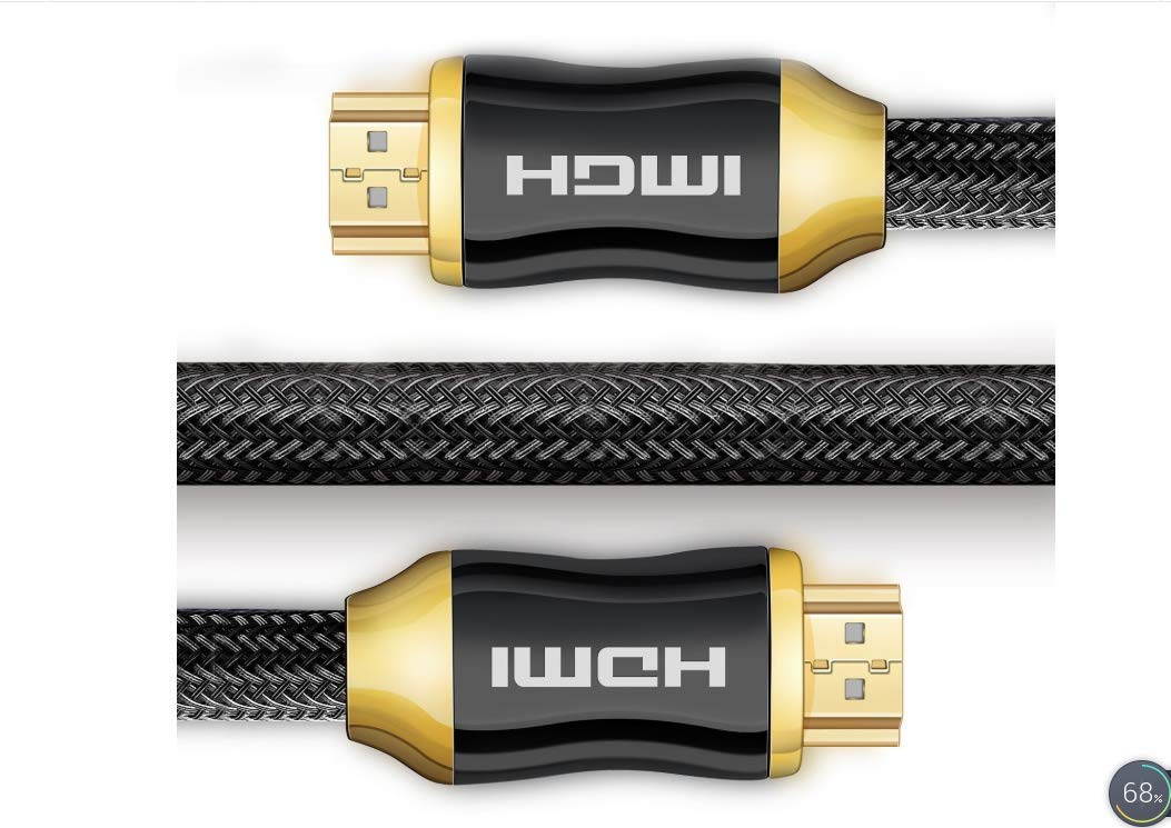 ESTONE High Speed HDMI Cable, 4K HDMI Cable HDMI 2.0 Cable 1080P, Nylon Braided Cover Supports Ethernet, 4K, Ultra HD, 3D, HDR, Audio Return Channel for PC, 3D TV, Xbox 360, PS3, PS4 ect-(16.5ft/5M)