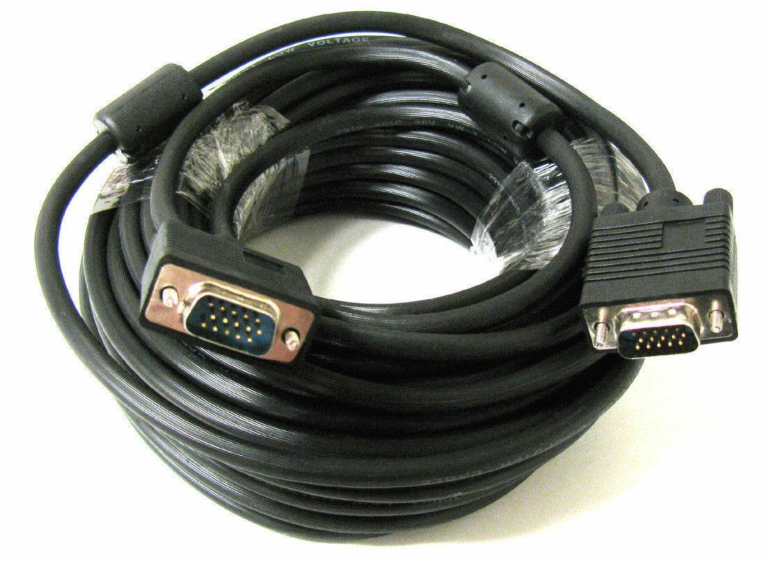 AUTHENTIC 15 Pin SVGA Super VGA UVGA Ultra VGA Male to MALE M-M Monitor Cable