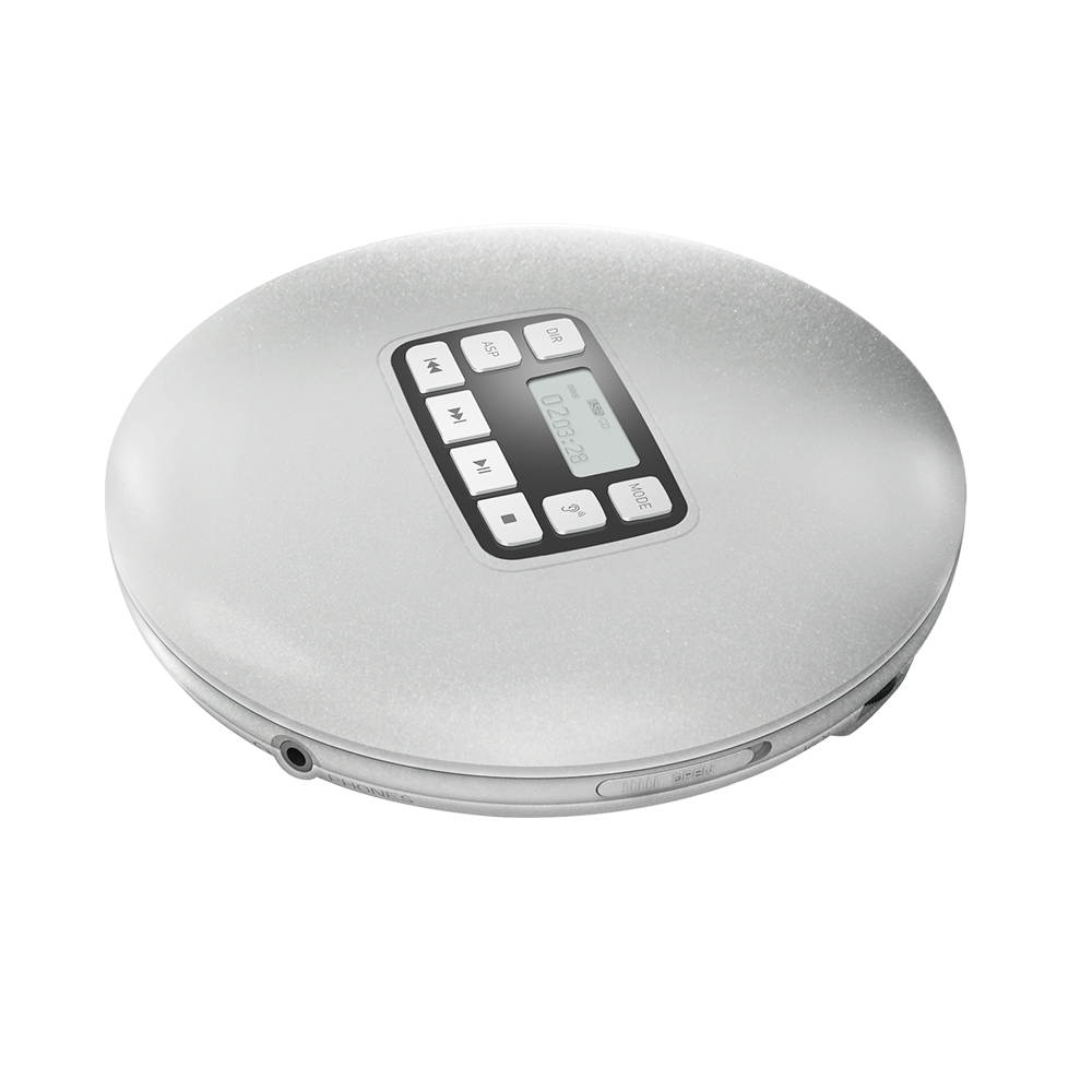 HOTT Portable CD Player Personal Compact Disc Player with LCD Display Stereo Earbuds and USB Power Adapter Electronic Skip Protection Anti-Shock Function