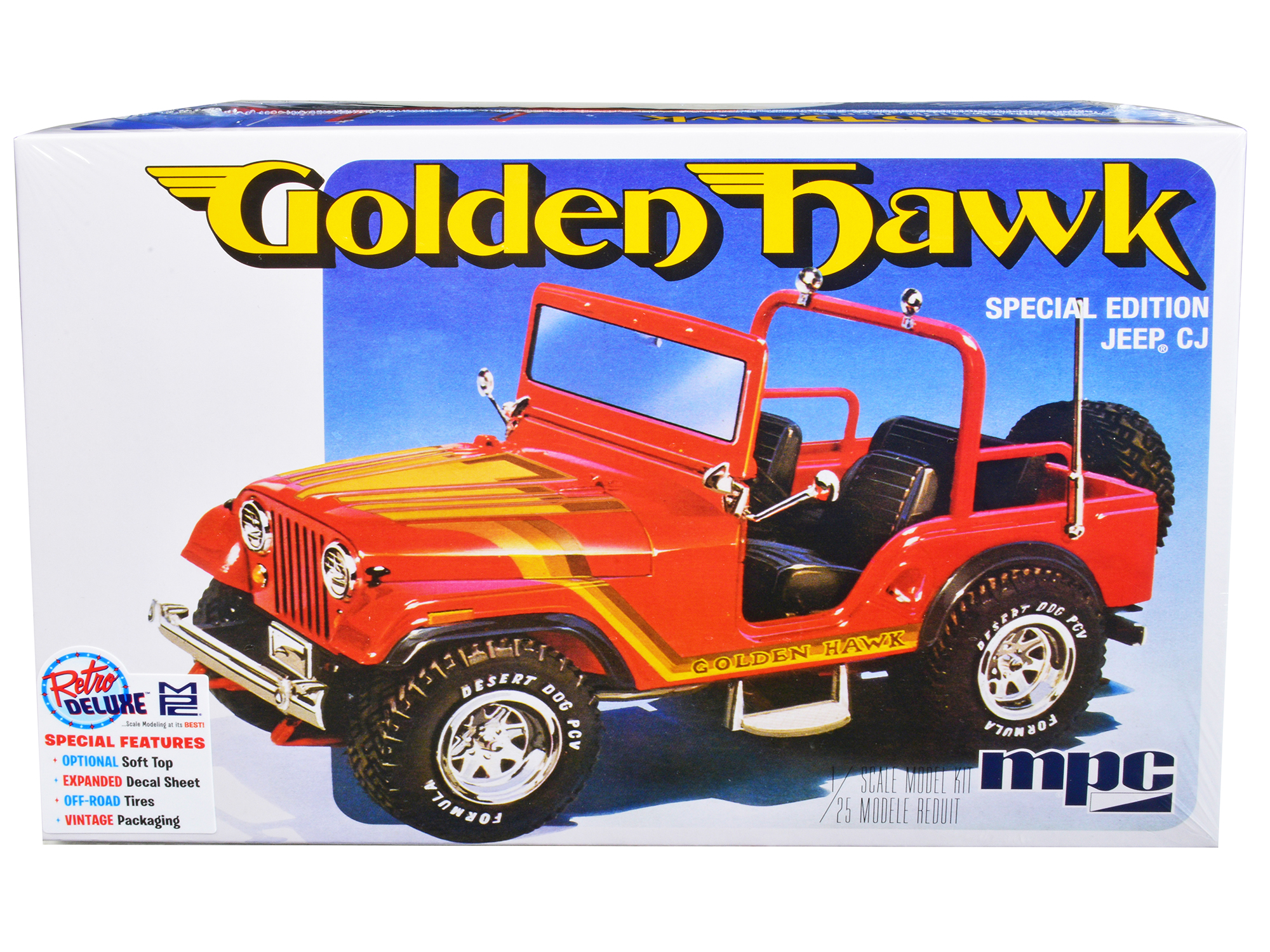 Level 5 Model Kit 1977 Jeep CJ-7 2-in-1 Kit 1/24 Scale Model by Revell