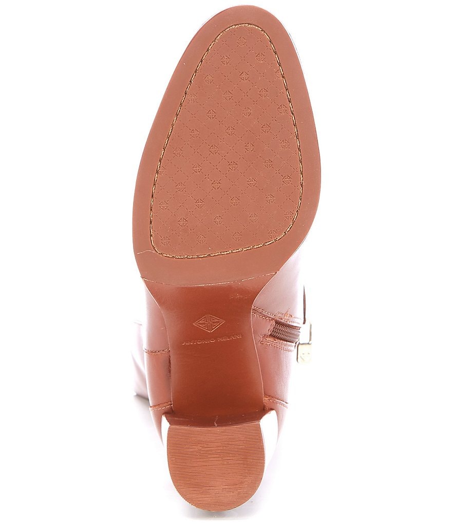 Antonio Melani Malindah Leather Block Heel Dress Boots