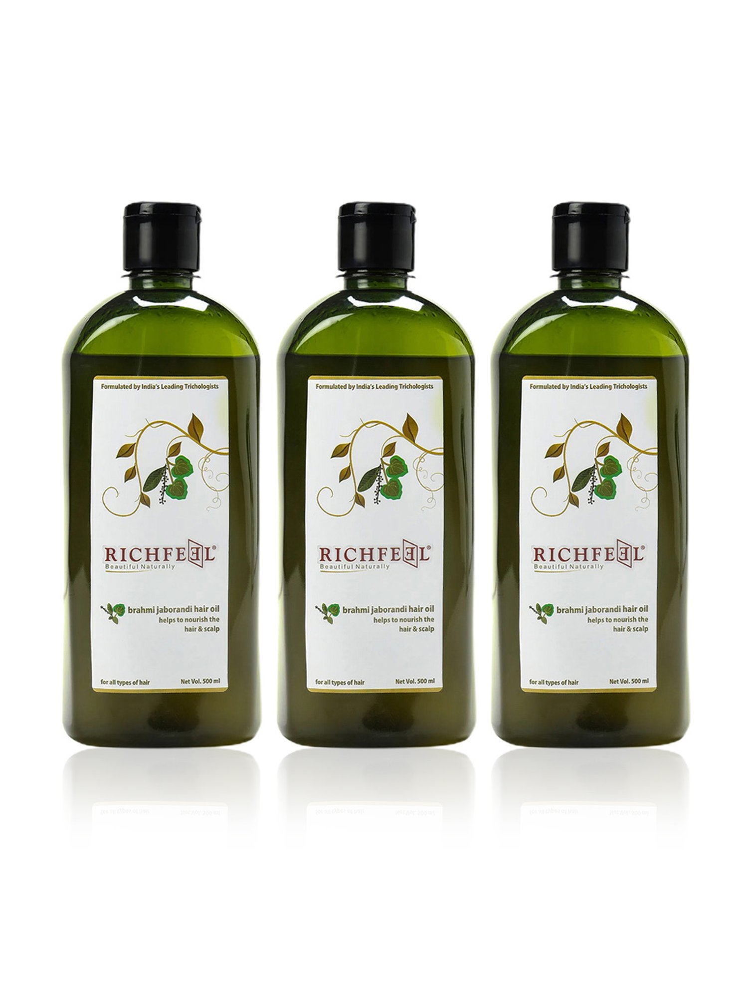 Richfeel Brahmi Jaborandi Hair Oil - Pack of 3