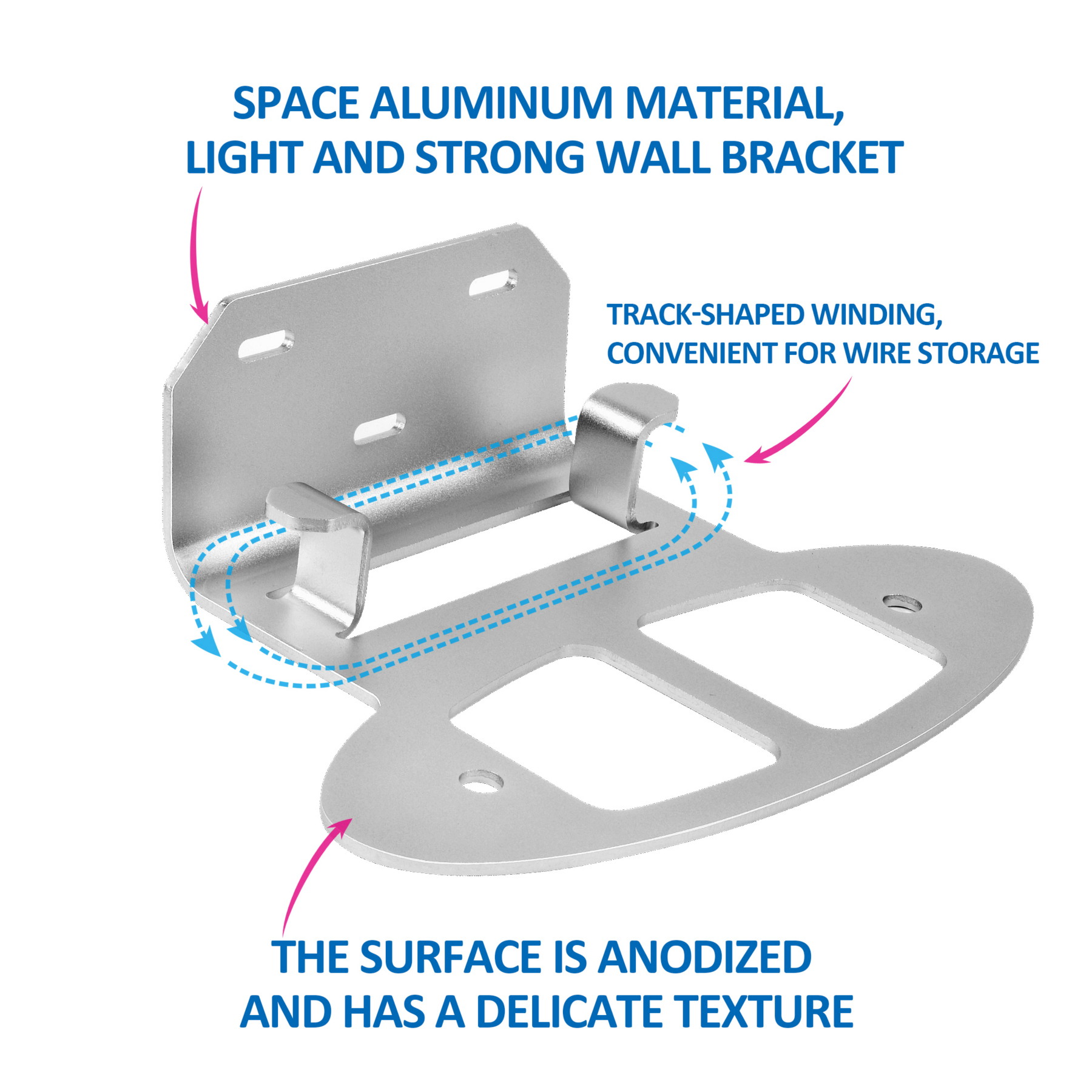 STANSTAR bracket made of aluminum alloy that can be hung on a wall. It applies to Orbi's entire home tri-band mesh WiFi 6 system/Orbi Ultra (RBK850) (RBK852) (RBK853)/(RBS750) (RBS751) (RBK752)