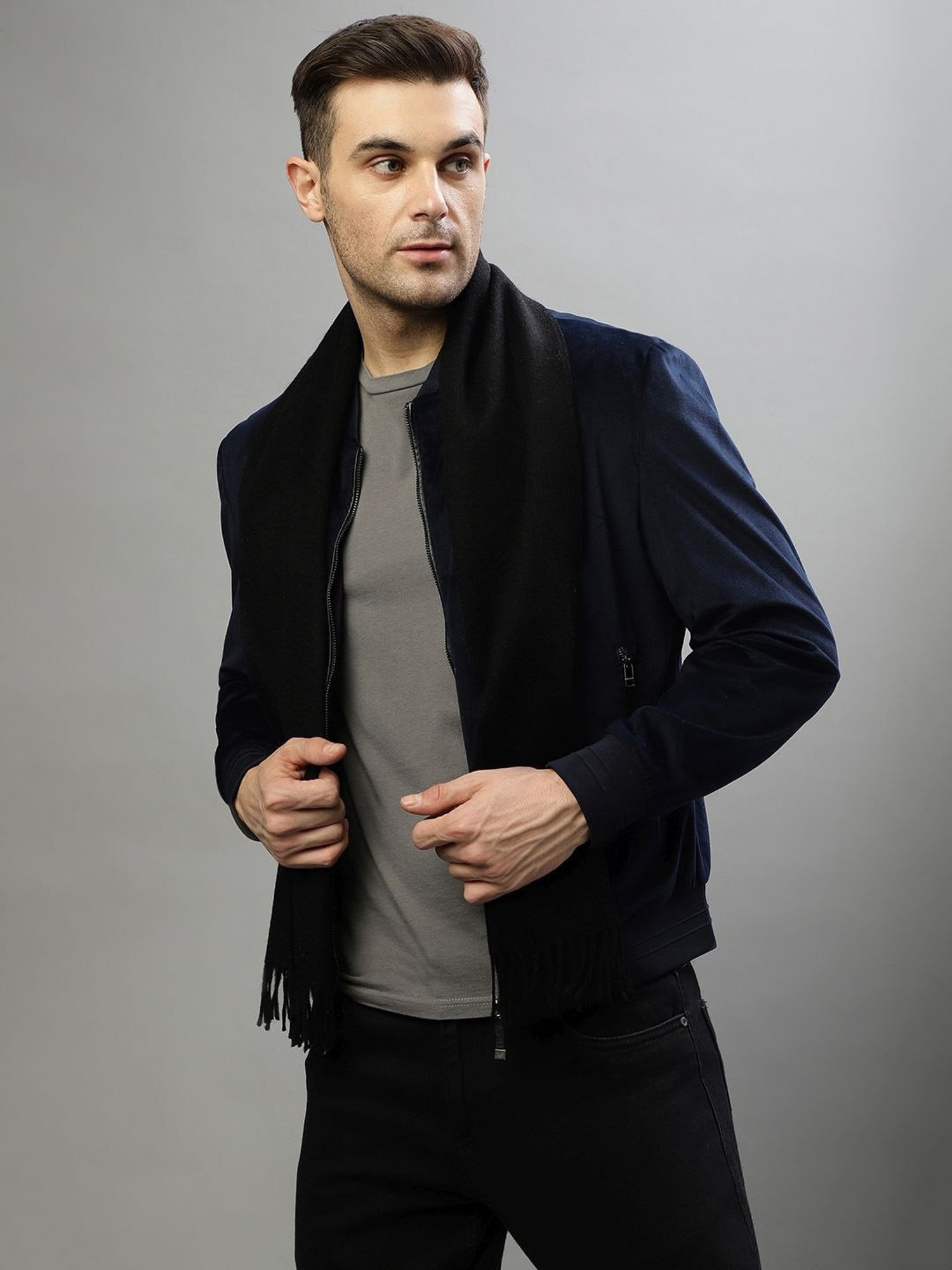 Gant Green Wool Solid Muffler