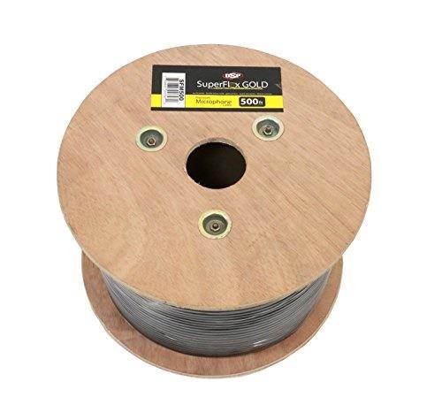 elite core sfm500 superflex gold and bulk spool premium microphone cable 500feet