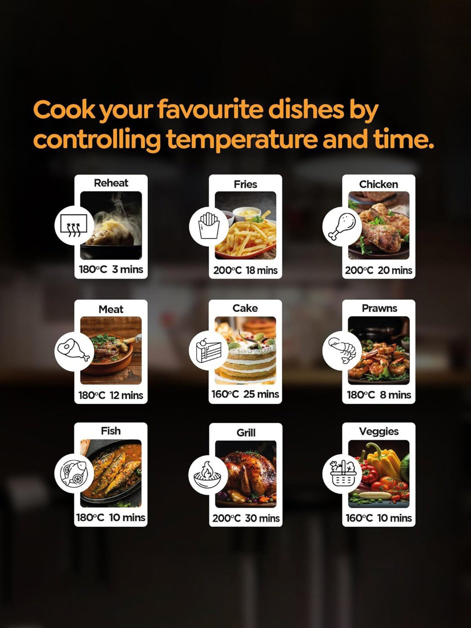 Prestige Nutrifry Black Plastic Electric Digital Touch Airfryer 4.5L