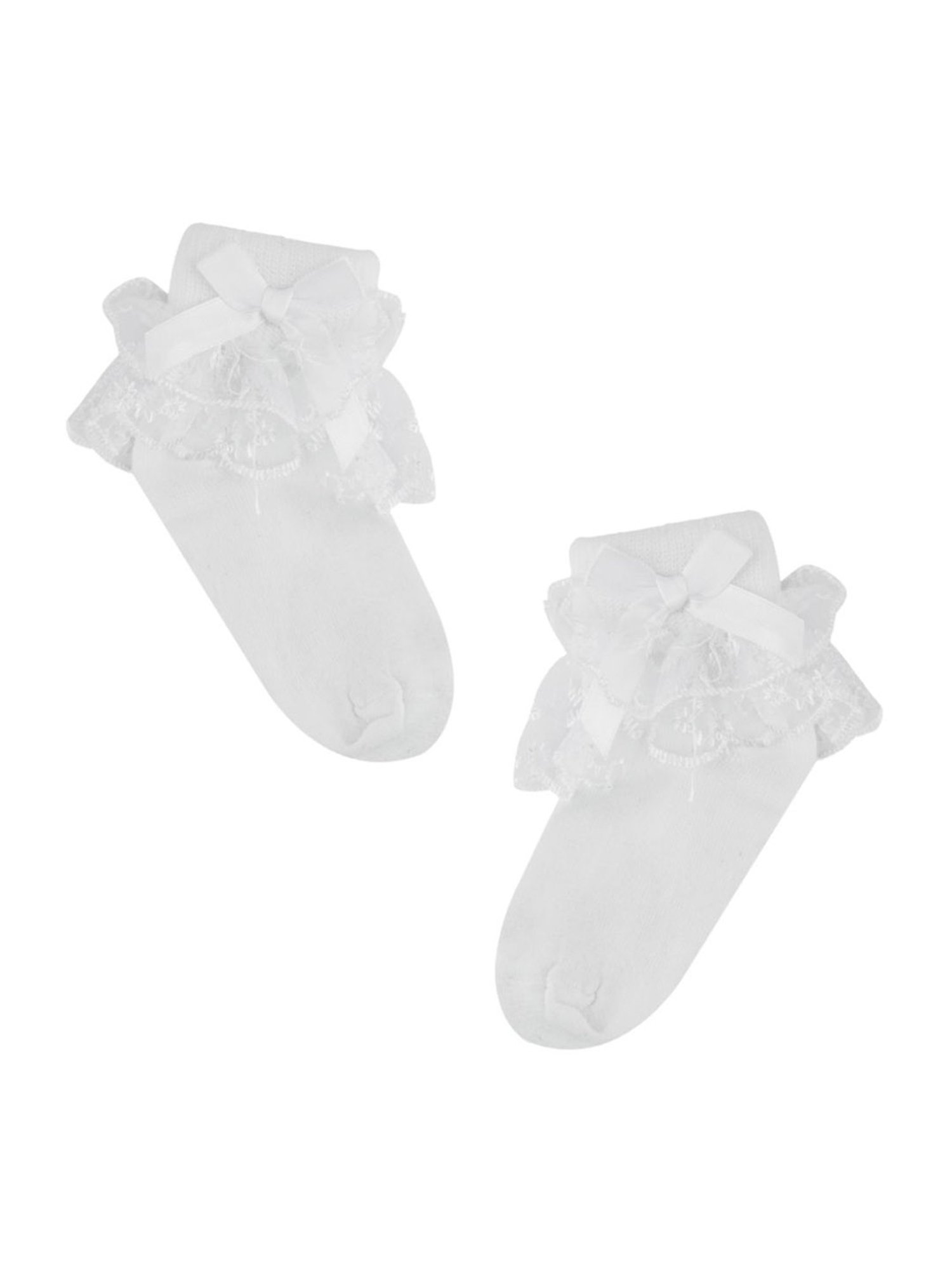 NEXT2SKIN Kids White & Red Regular Fit Socks (Pack of 3)
