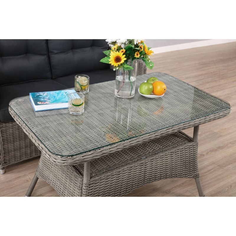 Monaco 4pc Set - Gray - Alaterre Furniture