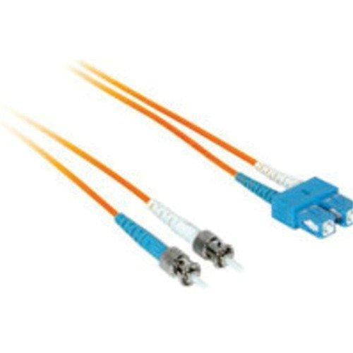 C2G/Cables to Go 37969 LC/ST Plenum-Rated Duplex 50/125 Multimode Fiber Patch Cable (10 Meter, Orange)