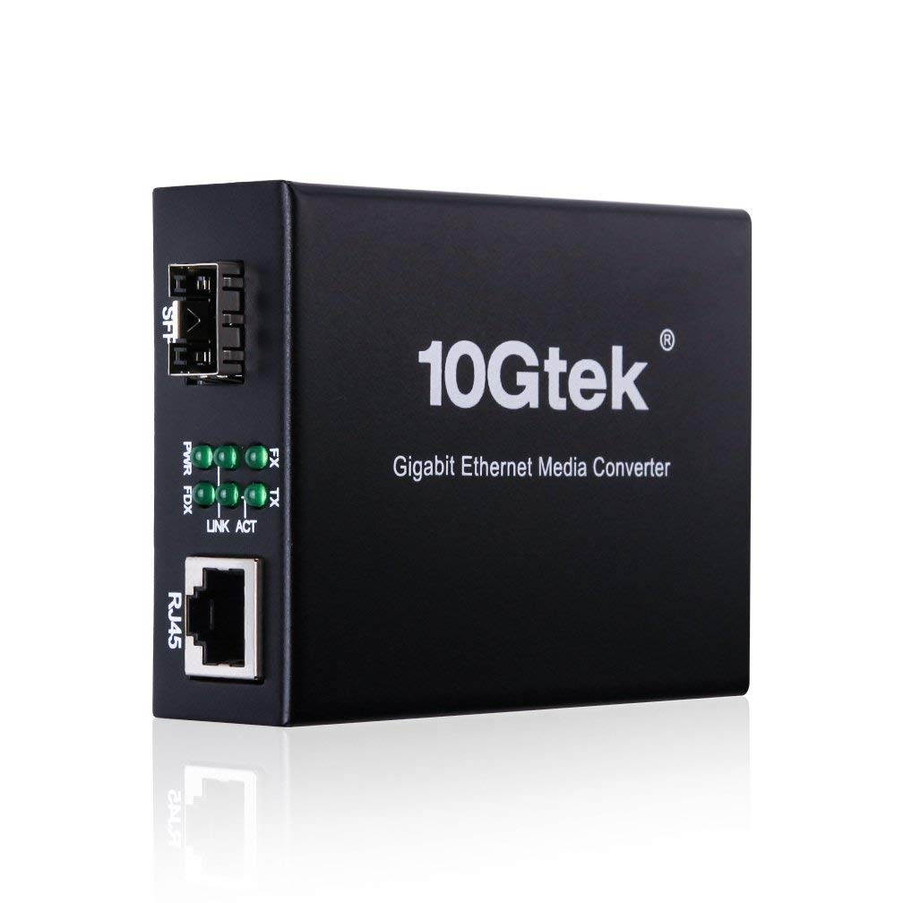 Gigabit Ethernet Media Converter, 1x 10/100/1000Base-T RJ45 to 1000Mbps SFP Slot