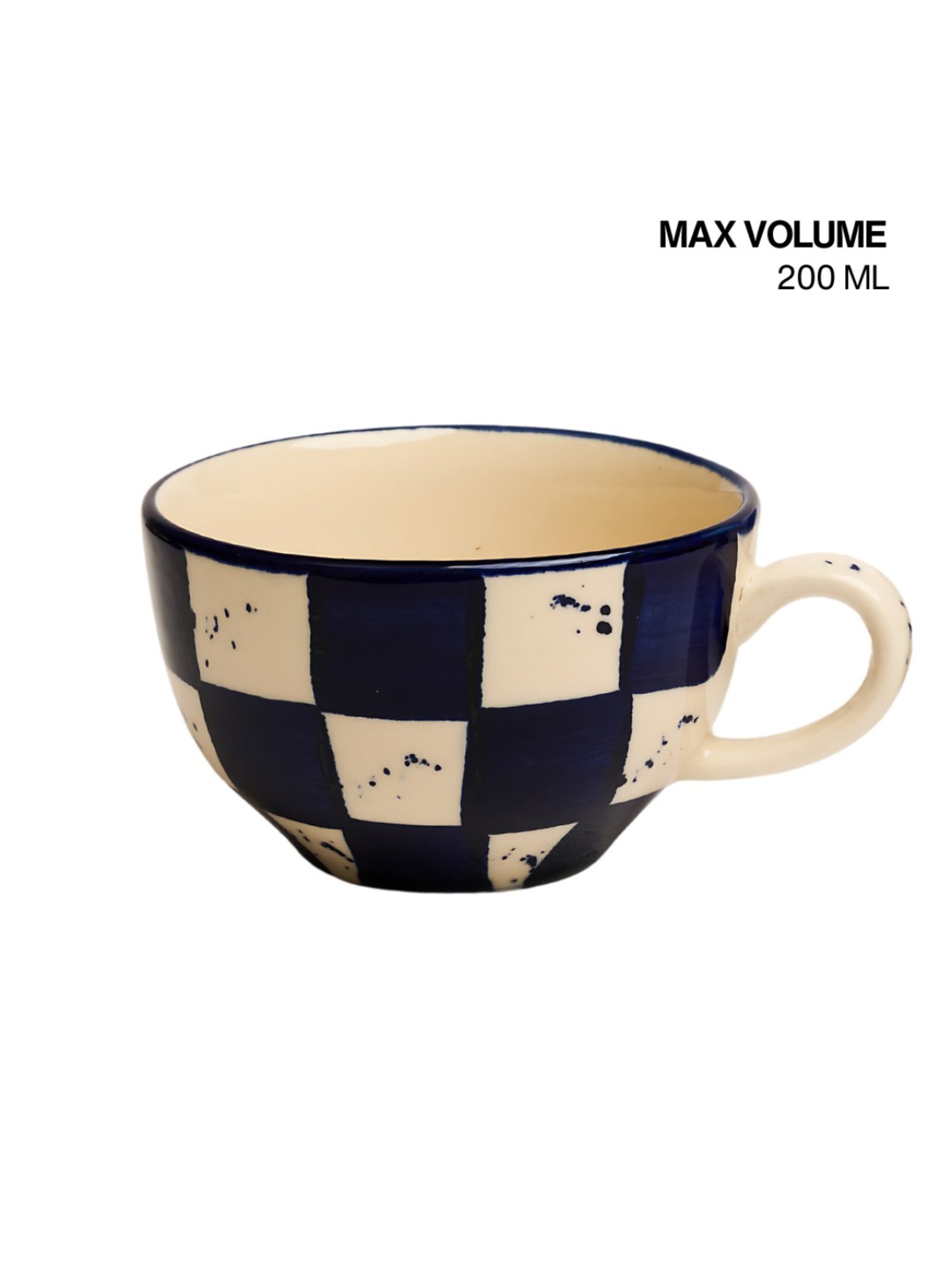 BlackCarrot Blue & White Ceramic Coffee Mugs Set of 2