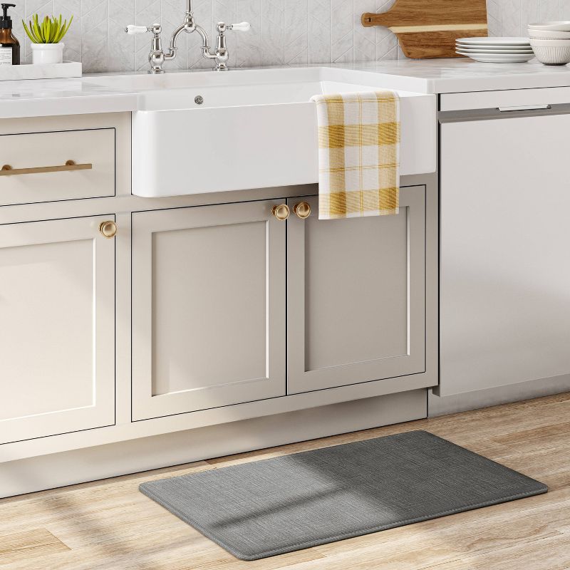 32" x 20" Comfort Kitchen Rug Gray - Made By Design™