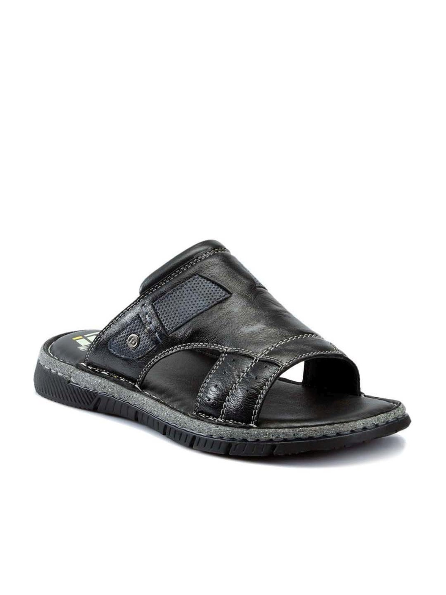 ID Men's Black Casual Sandals