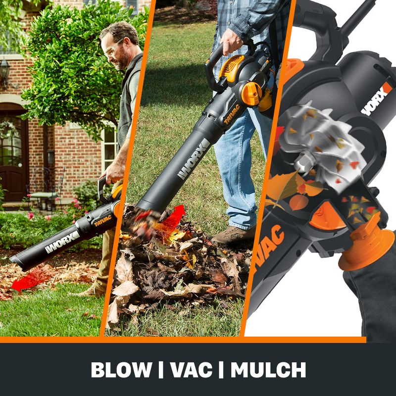Black & Decker BV6000 12 Amp High Performance Two Speed Handheld Electric Mulcher Blower Vac