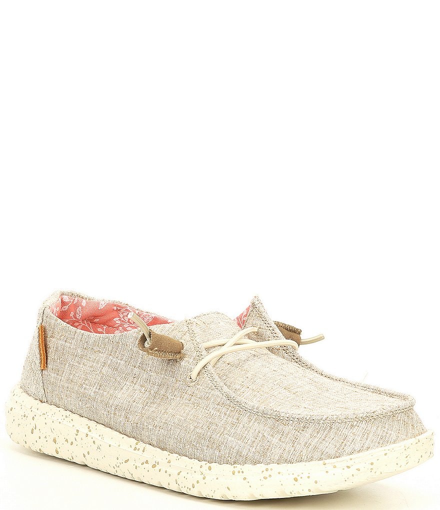 Hey Dude Women's Wendy Washable Chambray Slip-Ons