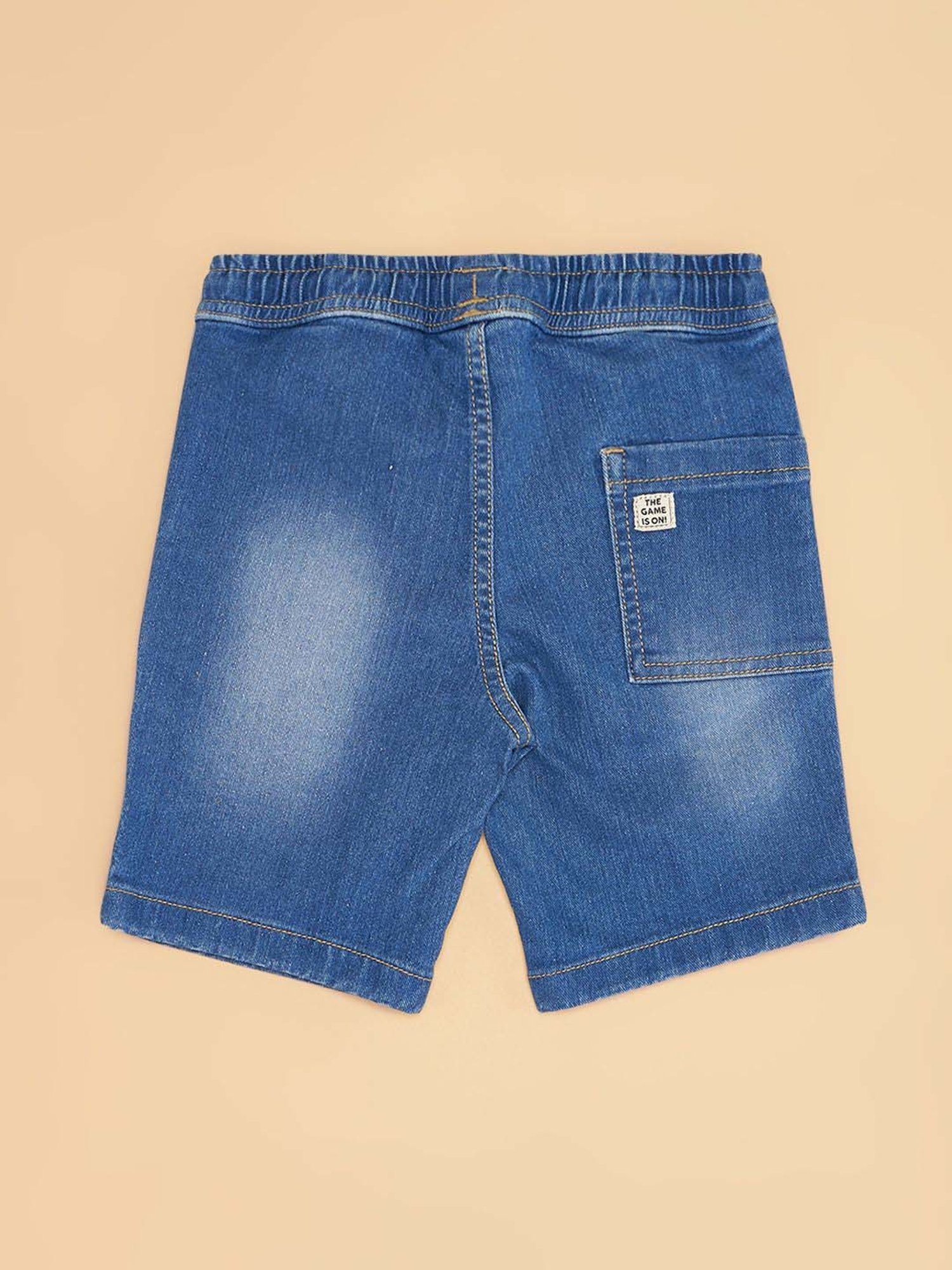 Pantaloons Baby Kids Dusk Blue Cotton Regular Fit Full Sleeves Short