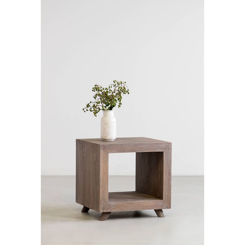 Kybos Cube Nightstand Bedside Gray Wash - East At Main