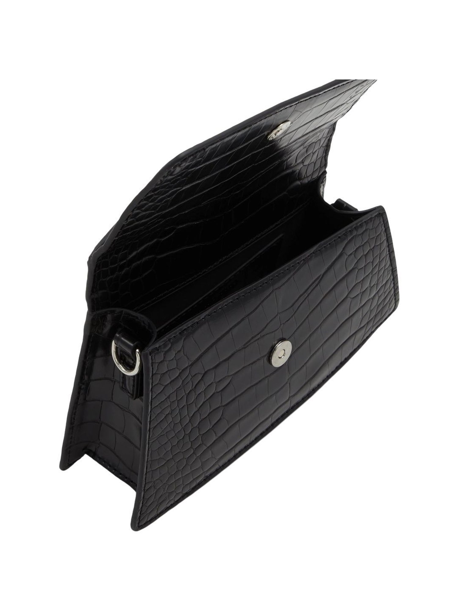 Call It Spring Black Textured Small Handbag